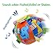 CHAFIN Multicolor Cartoon Animal Rattle Ball Toys Soft Plush with Sound Baby Educational Toys Hand Grasp Ball Toddler Toy for Age 6 Months to 3 Yrs