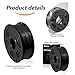 SUNLU 2KG PETG 3D Printer Filament Bundle, Super Neat Filament Spool, Strong PETG Filament 1.75mm Dimensional Accuracy +/- 0.02mm, 1KG Spool(2.2lbs), Pack of 2, Black+Black