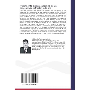 Tratamiento oxidante alcalino de un concentrado refractario de oro: Tratamiento oxidante a presión en medio alcalino de un concentrado refractario de