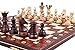 Diplomat European International Chess Set, 32 Wooden Chess Pieces, 20 Inch Chess Board That Folds for Chess Piece Storage