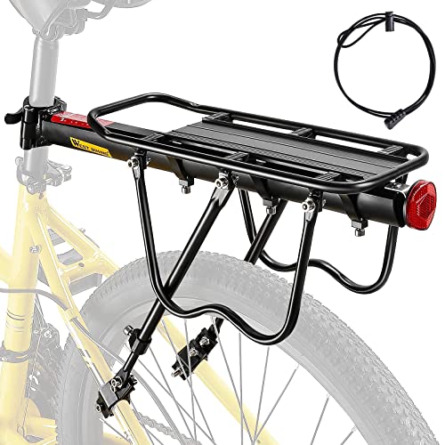 West Biking Gepäckträger Mountainbike - Robust MTB Aluminium Fahrradgepäckträger, Einfache Montage, Fahrrad Hinten Maximalbelastung 50kg
