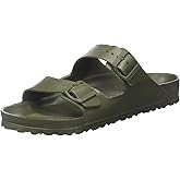 Birkenstock Unisex Arizona Essentials Slide-On Sandal, Khaki, 14-14.5 Women/12-12.5 Men, 45EU
