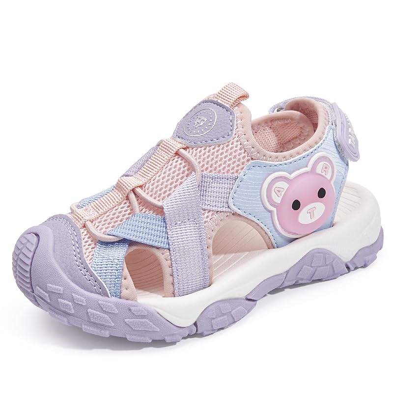 Photo 1 of TARANIS Boys' and Girls' Summer Outdoor Beach Sports Closed-Toe Lightweight Sandals Sneakers Purple26