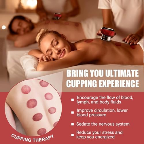 Electric Cupping Therapy Machine, 3 in 1 Cellulite Massager, Smart Dynamic Cupping Therapy Set, Rechargeable Gua Sha Cupping Massager, For Shoulders, Back and Neck, Various Areas