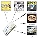 CBTONE 50 PCS Double Sided White Foam Tape Strong Pad Mounting Adhesive Stickers, Square