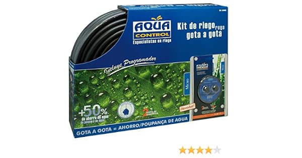 Aqua center M292877 - Kit de riego gota a gota con programador ...
