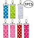 Chapstick Key Chain Holder with Clip Lip Balm Holder，7 Pack