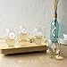 Cathy's Concepts SEA-1110 Seashell Stemless Wine Glasses – 4 Unique Designs, Holds Up to 21 oz., 4-Glass Set