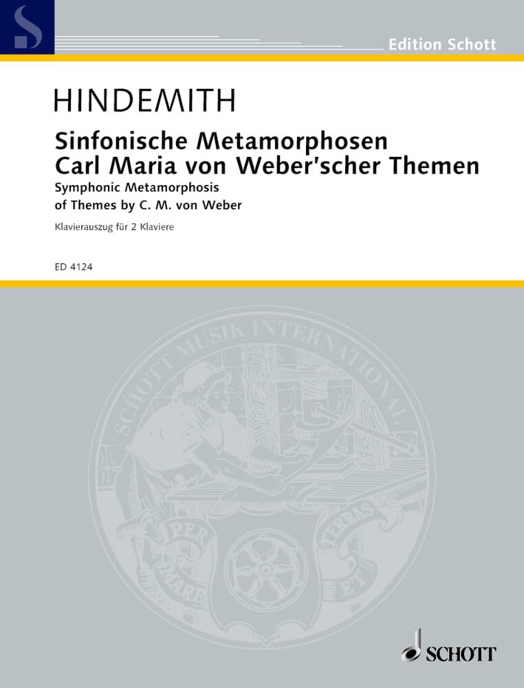 Symphonic Metamorphosis: of Themes by C.M. von Weber. Orchestra. Réduction pour piano.