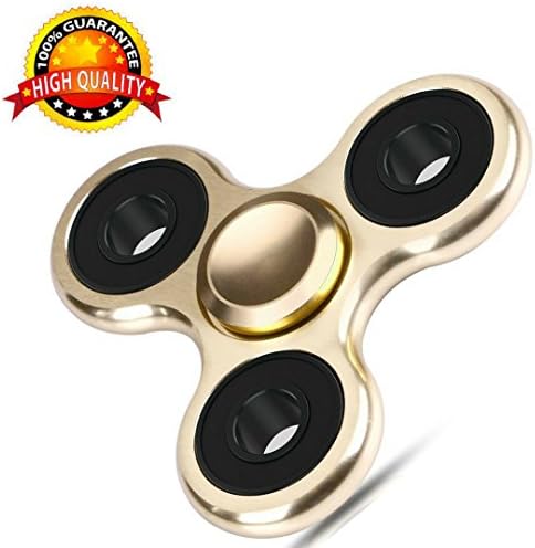Premium ADHD Fidget Spinner–Aluminum Alloy Metal Fidget Spinner with Stainless Steel Bearing 3-5 Min Spins –Focus Anxiety Stress Relief and Killing Time by The Racheal Collections