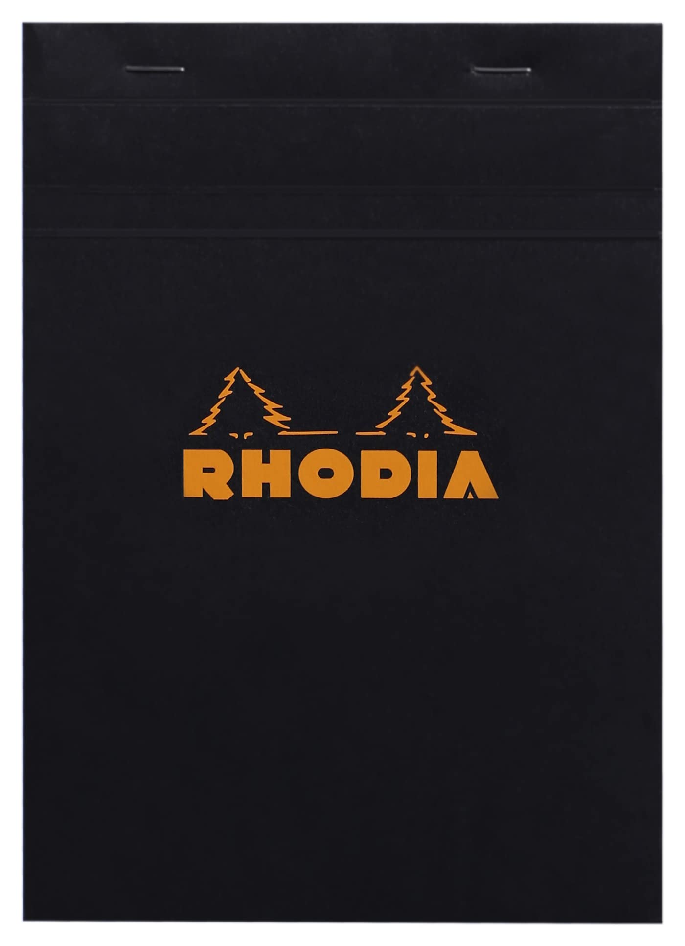 RHODIA 162009C - Stapled Notepad N°16 Black - A5 - Small Squares - 80 Detachable Sheets - 80G Clairefontaine Paper - Soft, Resistant and Waterproof Coated Card Cover - Basics