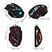 Zelotes Computer Mouse Portable Corded Wired Optical Gaming Mice with USB Connection, Ergonomic, 7 Buttons, Adjustable 9200 DPI, for PC, Laptop, Mac, Notebook, Black