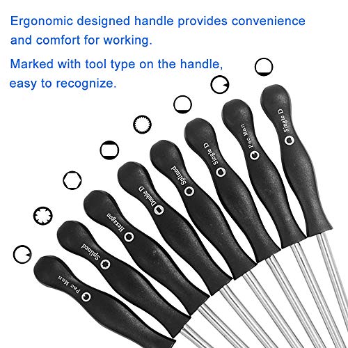 PERFETSELL 8 Stück Vergaser Schraubendreher Set Tuneup Vergaser Schlüssel Einstellwerkzeug Schraubenzieher Carbon Schmutzstrahlentferner für gewöhnliche 2 Zyklus Motoren Husqvarna Echo Toro – Bild 5
