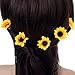 Polytree 10Pcs Daisy Sunflower Bridal Wedding Hair Pins Hair Clips,Orange