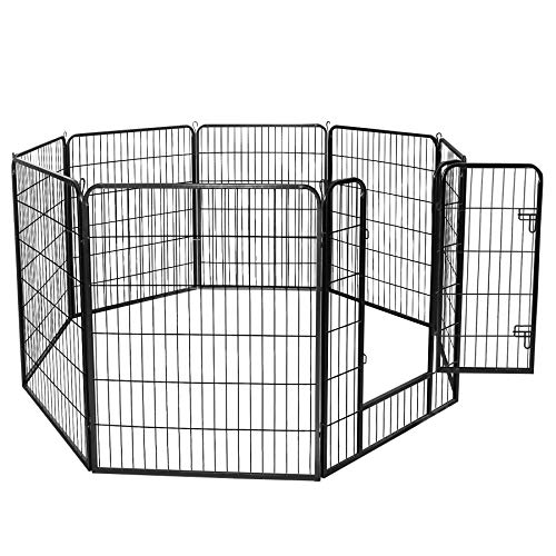 ZENY Dog Playpen Outdoor/Indoor, 24/40 inch Height Dog Pen 8/16 Panels
