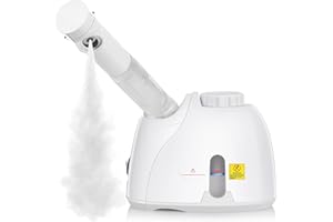NewWay Facial Steamer Plus Extendable Arm Steaming Warm Mist Humidifier for Face Spa Sinuses Moisturizing, Salon or Homeuse