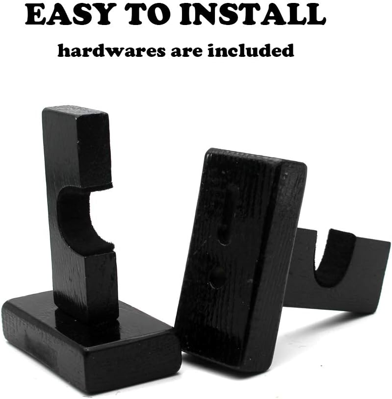 BiJun Hockey Stick Display Wall Mount, Ice Hockey Stick Horizontal Hanger Rack, w/Felt Liner Holder Stand for Any Home Or Office Wall : Sports & Outdoors