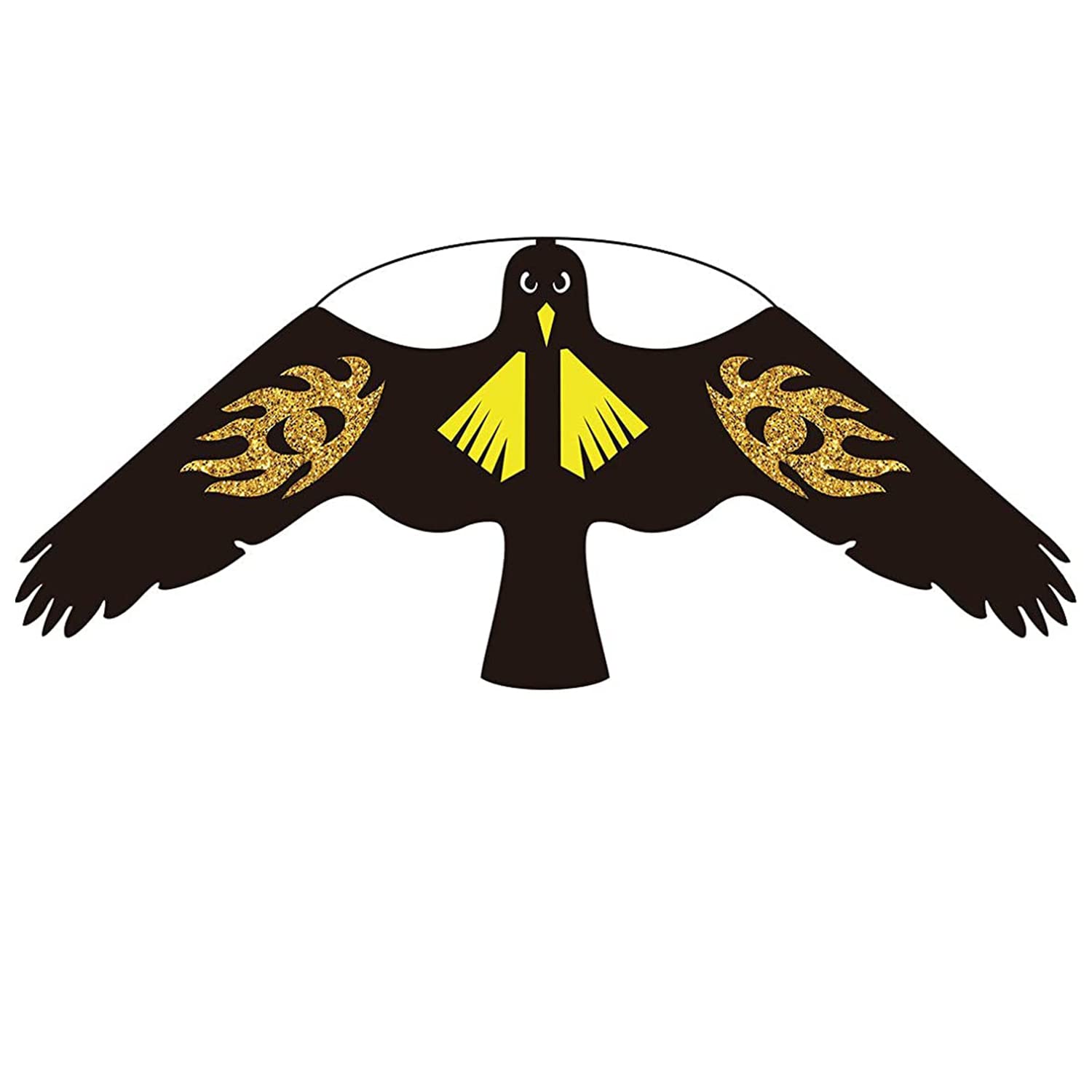 Laptony Bird Scarer Flying Kite Crops Farm Protector Bird Hawk Flying Kite (KITE ONLY)