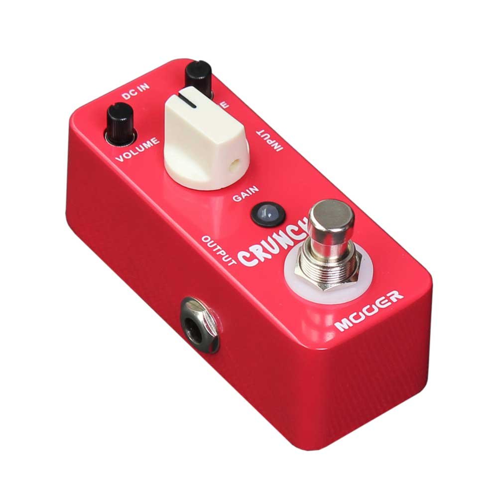 MOOER Cruncher, Red High Gain Distortion Micro Pedal