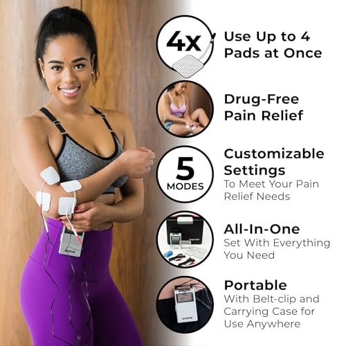 TENS 7000 Digital TENS Machine with Accessories, Includes 16 Pack Electrodes - TENS Unit Muscle Stimulator for Back Pain Relief, General Pain Relief, Neck Pain, Sciatica Pain Relief, Nerve Pain Relief
