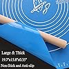 197x158-Non-Stick-and-No-Slip-Silicone-Baking-Pastry-Mat-50x40cm-Fondant-Mat-Dough-Rolling-Mat-with-Measurement-BPA-Free-Blue 19.7''x15.8'' Non-Stick and No-Slip Silicone Baking Pastry Mat 50x40cm Fondant Mat Dough Rolling Mat with Measurement…