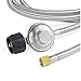 GASPRO 15FT Braided Propane Hose Regulator, Fit for Gas Grill, Propane Fire Pit, Propane Stove and More, Low Pressure, 3/8