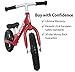 Cruzee Ultralite Balance Bike (4.4 lbs) for Ages 1.5 to 5 Years | Red BW– Best Sport Push Bicycle for 2, 3 & 4 Year Old Boys & Girls – Toddlers & Kids Skip Tricycles on The Lightest First Bike