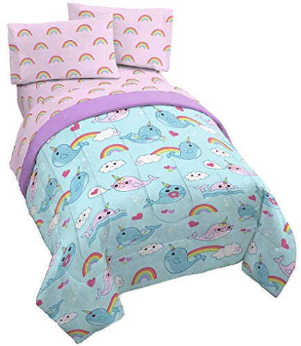 Jay Franco 7-Piece Spidey & His Amazing Friends Queen Bedding Set - Comforter, Sheets, Shams (Light Blue)