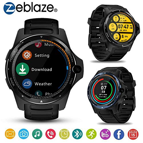 Zeblaze Thor 5 1.39 in AMOLED Pedometer Heart Rate Monitor GPS BT4.0 Smart Watch (Black) - Thumbnail 4