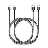 Anker [2-Pack] 6ft Nylon Braided USB Cable with Lightning Connector [Apple MFi Certified] for iPhone X / 8 / 8 Plus / 7 / 7 Plus / 6 / 6 Plus / 5s, iPad Air 2 and More (Gray)