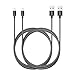 Anker [2-Pack] 6ft Nylon Braided USB Cable with Lightning Connector [Apple MFi Certified] for iPhone 7 / 7 Plus / 6 / 6 Plus, iPad Air 2 and More (Gray)