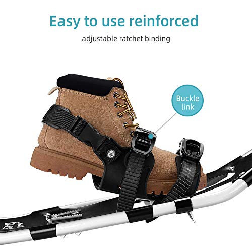 Alps Adult All Terrian Snowshoes 30" + pair anti-shock adjustable snowshoeing pole - Thumbnail 3