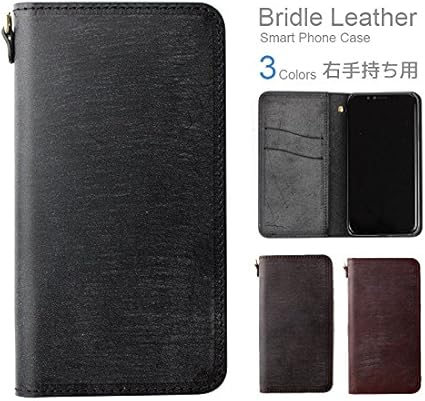 Amazon Co Jp Iphonex ブライドル レザー 本革 日本製 手帳型 スマホケース スマートフォン 携帯 ケース ブラック Apple Iphone 家電 カメラ