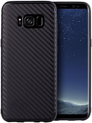 Galaxy S8 Plus Case,Admon Premium Slim 360 Degree All-around Full Body Drop-Protective Cover for Samsung S 8 plus, Anti-Scratches ,Resilient Shock Absorption, Carbon Fiber, Woven Pattern(Black)