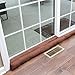 HOME DISTRICT Sliding Door Draft Stopper - Glass Door Draft Dodger, Patio Under Door Draft Stopper, Door Air Blocker Approx. 71