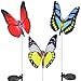 Solar Garden Lights,Solar Lights Outdoor Decorative, Qualife 3 Pack Butterfly Garden,Solar Butterfly Lights,Best Garden Decor,Solar Decorative Lights for Housewarming,Yard Art,Patio Decor.