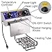 PNR Commercial Electric 23.4L Deep Fryer Dual Tanks with Timers and Drains Reset Button French Fry Restaurant