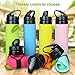 YUANFENG Collapsible Water Bottle, BPA-Free, Leak-Proof Lightweight Silicone Sports Travel Camping Water Bottles 20oz (watermelon red)