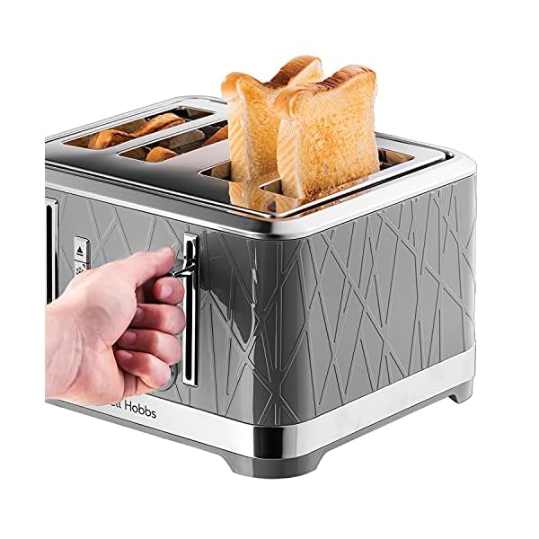 Russell-Hobbs-28102-Structure-Toaster-4-Slice-Contemporary-Design-Featuring-Lift-and-Look-with-Frozen-Cancel-and-Reheat-Settings-Grey Russell Hobbs 28102 Structure Toaster, 4 Slice - Contemporary Design Featuring Lift and Look with Frozen, Cancel and…