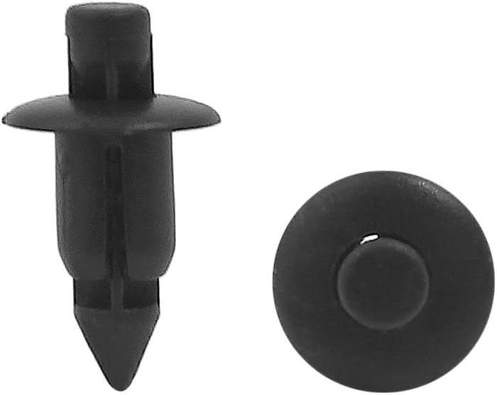 sourcingmap 50Pcs 6mmx11mmx8mm Grapa de Expansión Plástico Negro