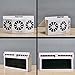 FERRYONE Solar Powered Car Window Air Vent Ventilator,with Three-headed Fan,Clear The Car Smell,Protect Electrical Appliances in The Car,Suitable for All Cars