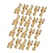 uxcell Brass 6.3 mm Connectors Female Spade Cable Terminals, 20 Piece