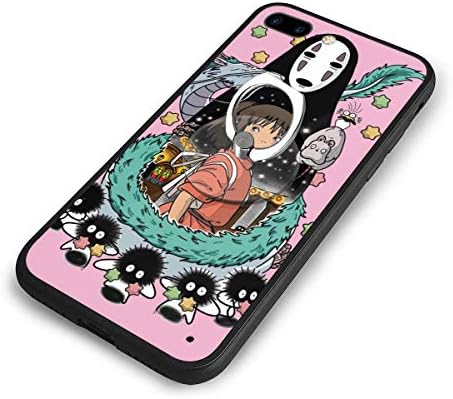 ChristineBermudez Spirited Away Fashion iPhone 7 Plus Case, iPhone 8 Plus Case, 360 Body Case PC+TPU Black Edge, Ring Holder Scratch-Resistant Anti-Flip Fingerprint Case (5.5")