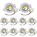 Pocketman Pack of 10, 5.5W 550 lumens 3.4 Inch LED COB Energy Saving Recessed Ceiling Downlight kit with LED Driver(Cool White,6300-7000K)