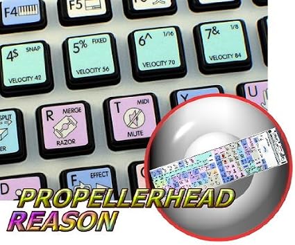 Propellerhead Reason Galaxy Series New Keyboard Labels Shortcuts 12X12 Size (882798231718)