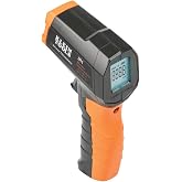 Klein Tools IR1 Infrared Thermometer with Targeting Laser, Auto-Hold, More | Digital Laser Gun is Non-Contact Thermometer with a Temperature Range -4 to 752-Degree Fahrenheit, Optical Resolution 10:1