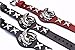 Fat Cat Sales Live to Ride Men's Leather Biker Bracelet(Black)