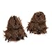 Plush Bear Paw Animal Slippers (Brown, Medium)