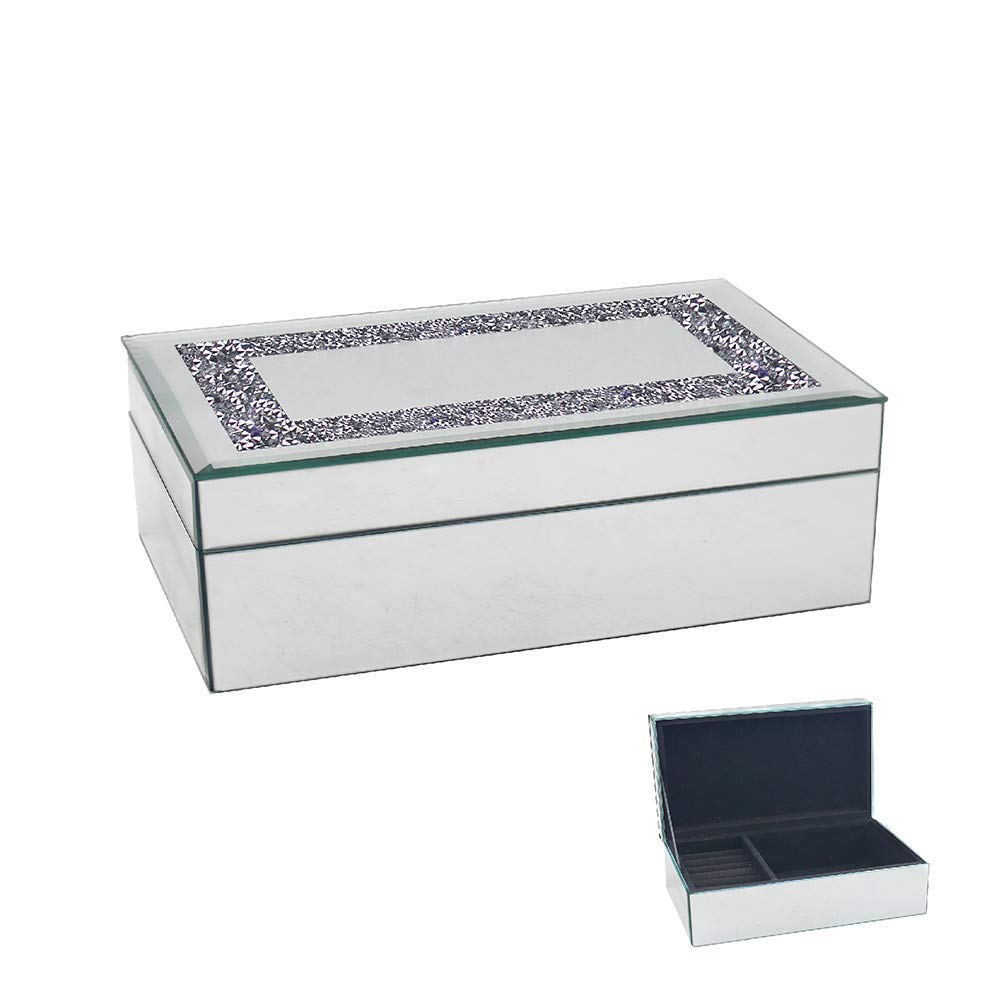 Lesser and Pavey Multi Crystal Large Jewellery/Trinket Box