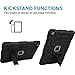 Case for iPad 9.7 2018,Case for iPad 2017 9.7,Case for iPad 6th Generation,Digital Hutty 3 in 1 Shockproof Heavy Duty Full-Body Protective Case with Kickstand Black